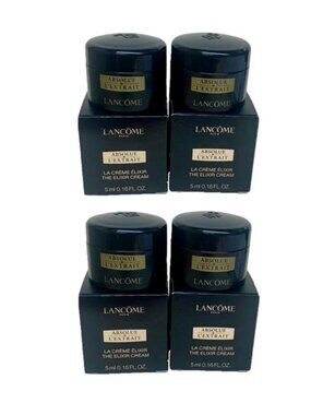 Lancome 4 Piece Absolue L'Extrait The Elixir Cream 5ml Each Travel Size